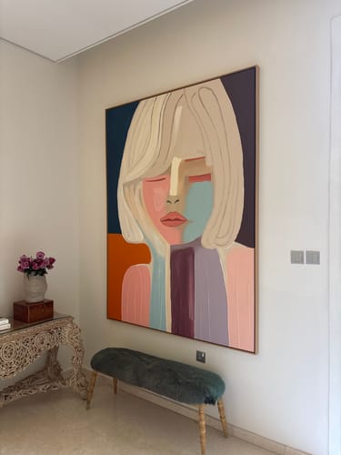 Customer review photo for Plaster Art Texture Painting #SG256