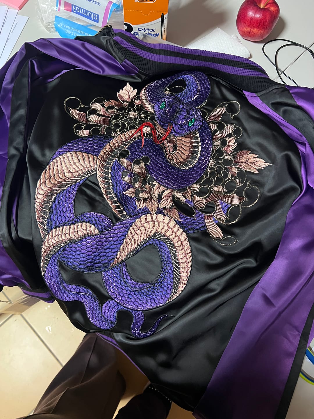 Customer photo review of Violet Viper Sukajan Jacket