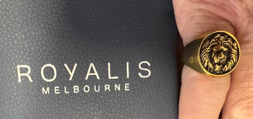 Customer photo review of Leo Ring (Gold)