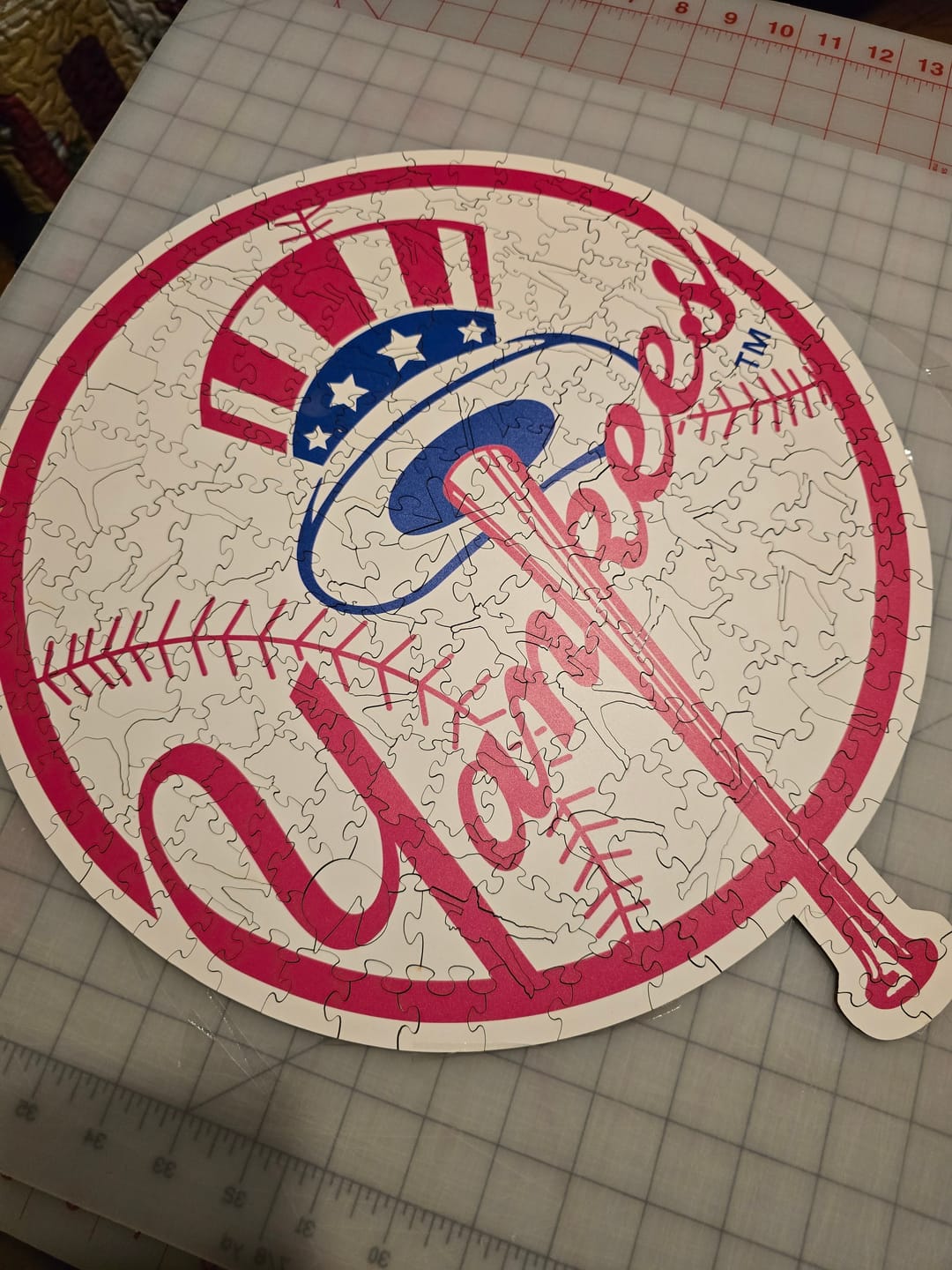 Customer photo review of New York Yankees™ - Wooden Puzzle
