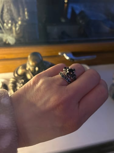 Customer photo review of Triple Moon Ring