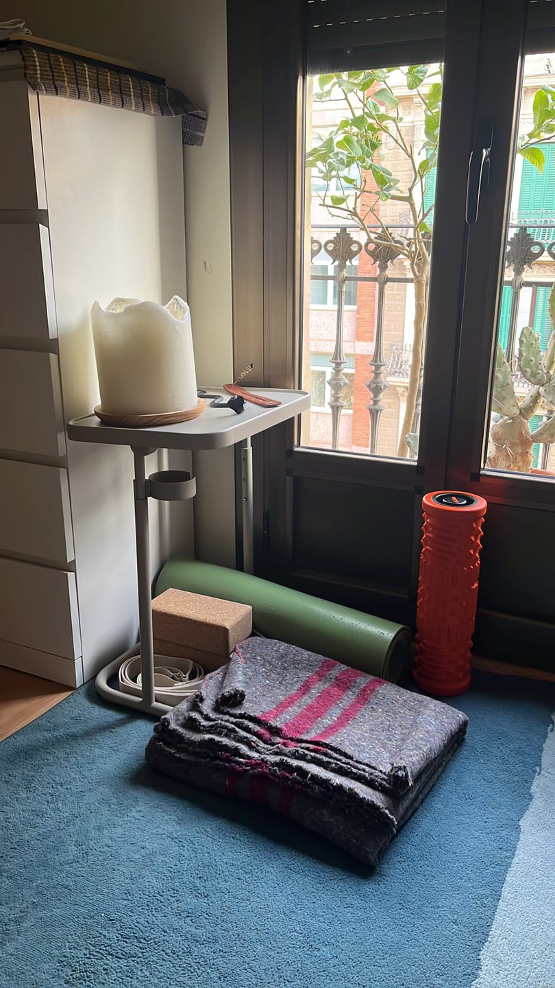 Customer photo review of Manta de Yoga