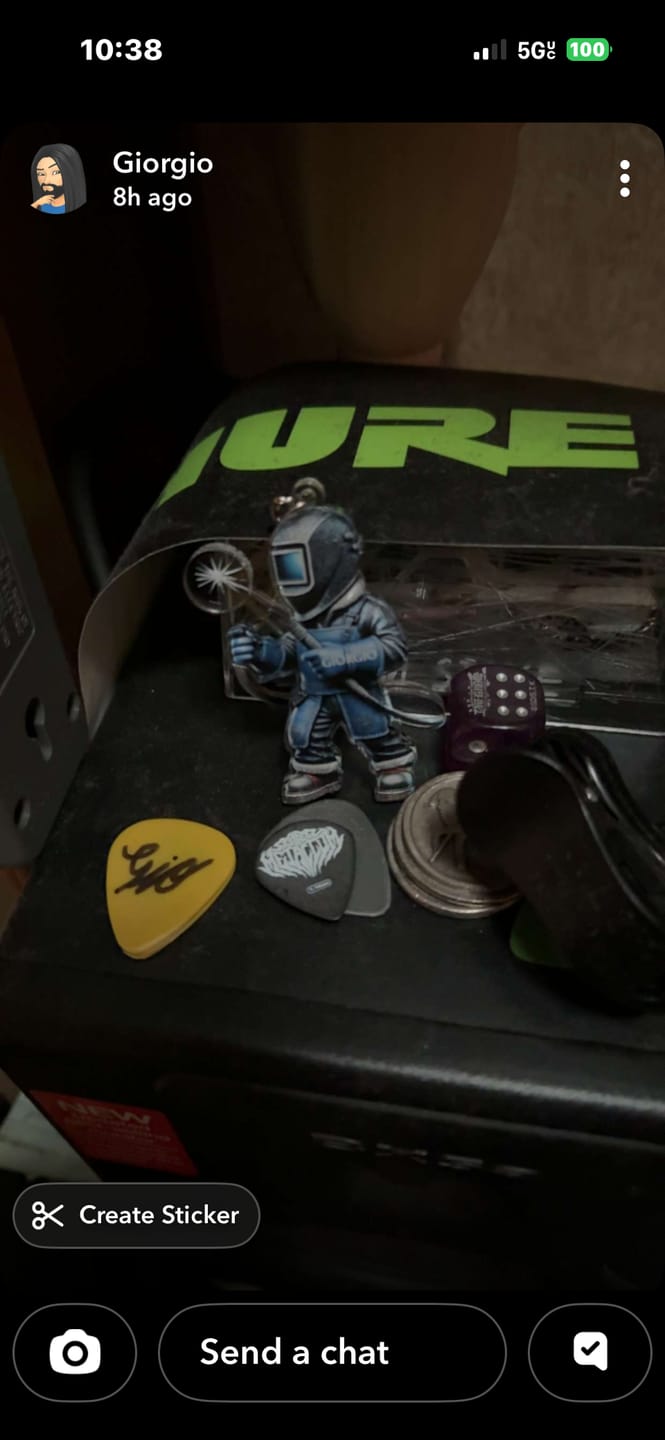 Customer photo review of Personalized Welder Custom Name Keychain