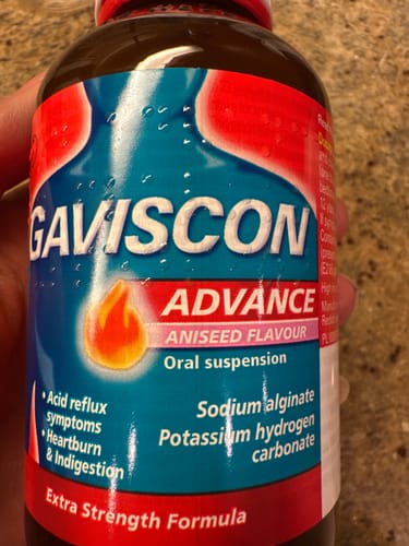 Customer photo review of Gaviscon Advance Peppermint Flavour Oral Suspension, 250ml 6 Pack