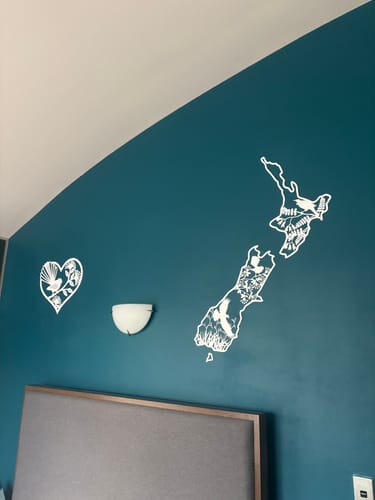 Customer photo review of Pohutukawa Fantail Heart Decor