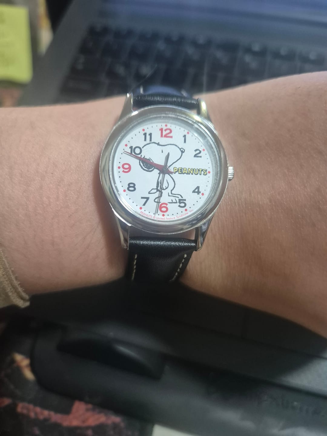 Customer photo review of Reloj Q&Q JDM AA95-9854 Peanuts Snoopy Mini 30mm