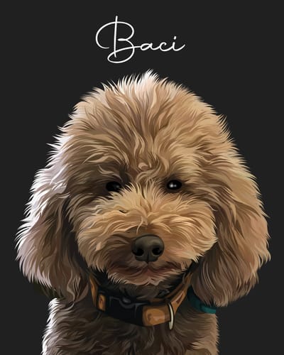 Customer photo review of Pet Art Canvas Wrap