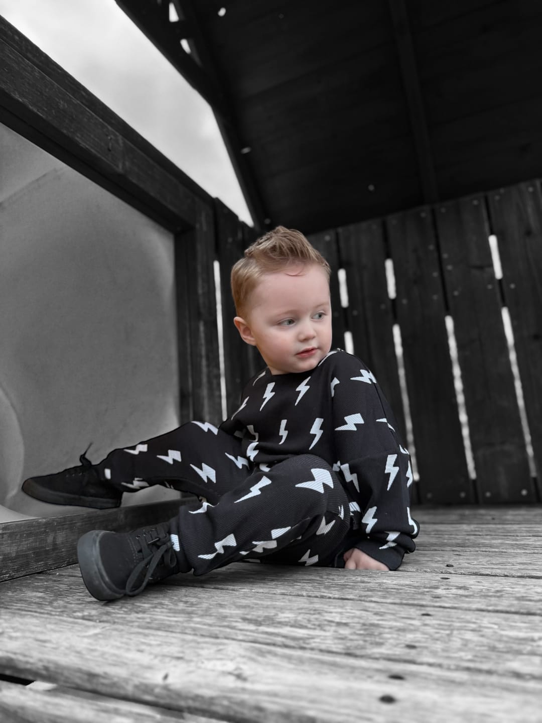 Customer photo review of Organic Ribbed Set in Jagger