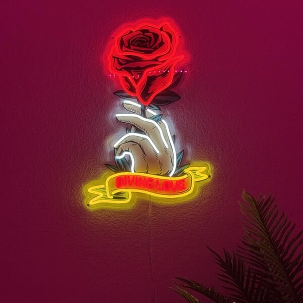 Customer photo review of Custom LED Neon Sign