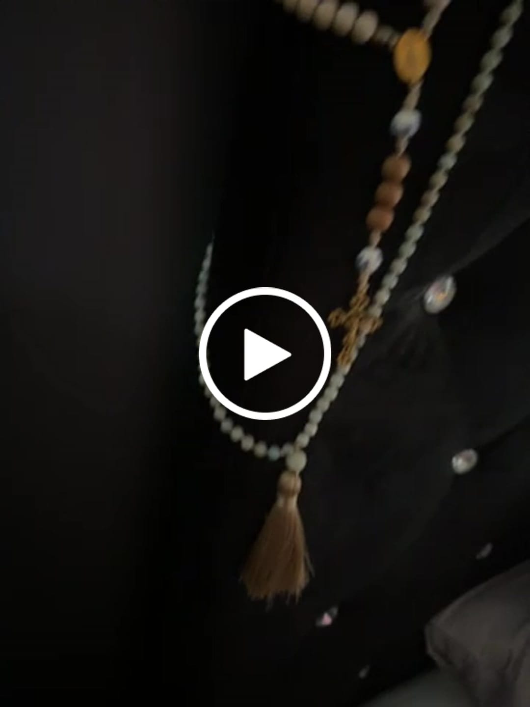 Customer video review of Olivenorma 108 Amazonite Mala Beads Tassel Pendant Necklace