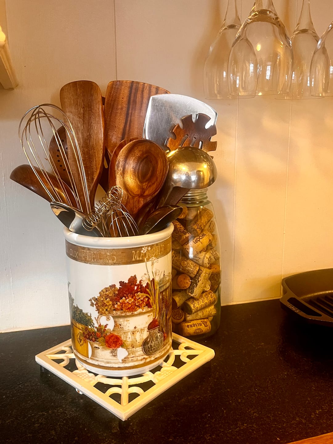 Customer photo review of 10 Piece Teak Wooden Utensil Set