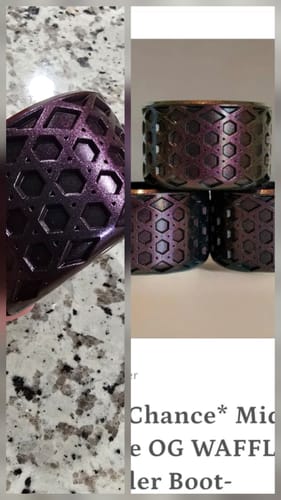 Customer photo review of Dark Midnight Mirage WAFFLE Tumbler Boot