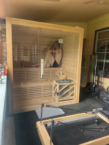 Customer photo review of 4-6 Person Traditional Sauna - 6kw Harvia Heater