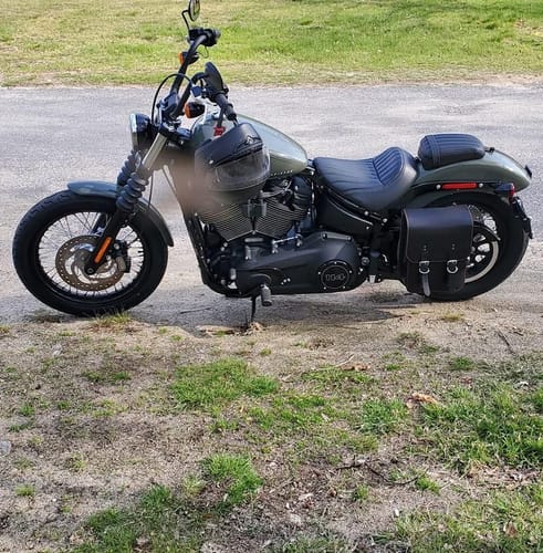 Customer photo review of H-D® 2018-Later Softail Left Side Solo Bag - SHL04