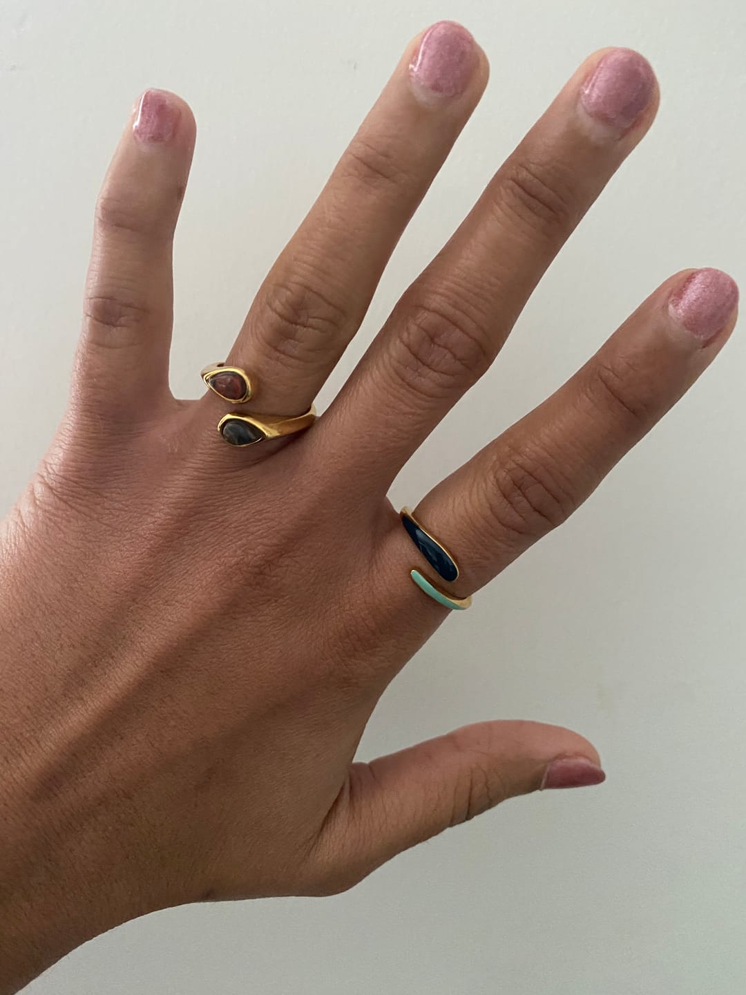 Customer photo review of Safira Blue Wrap Ring