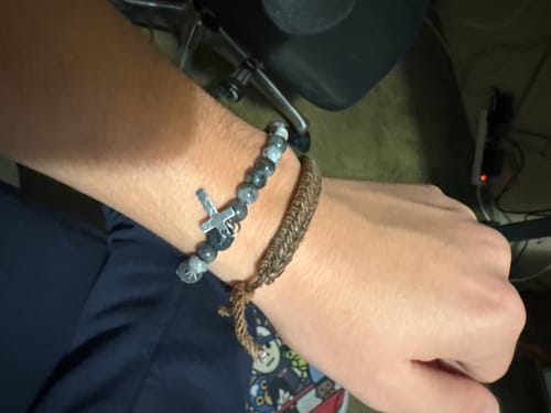 Customer photo review of Signature Bead Wristband