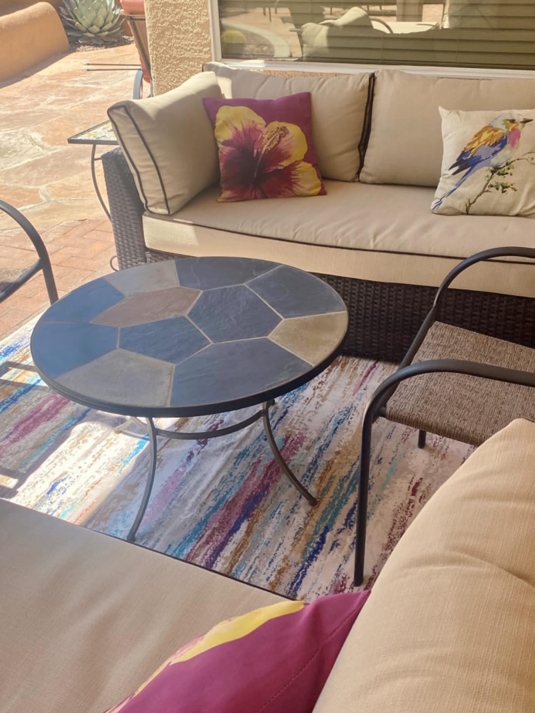 Customer photo review of Dawn Washable Area Rug - Colorful