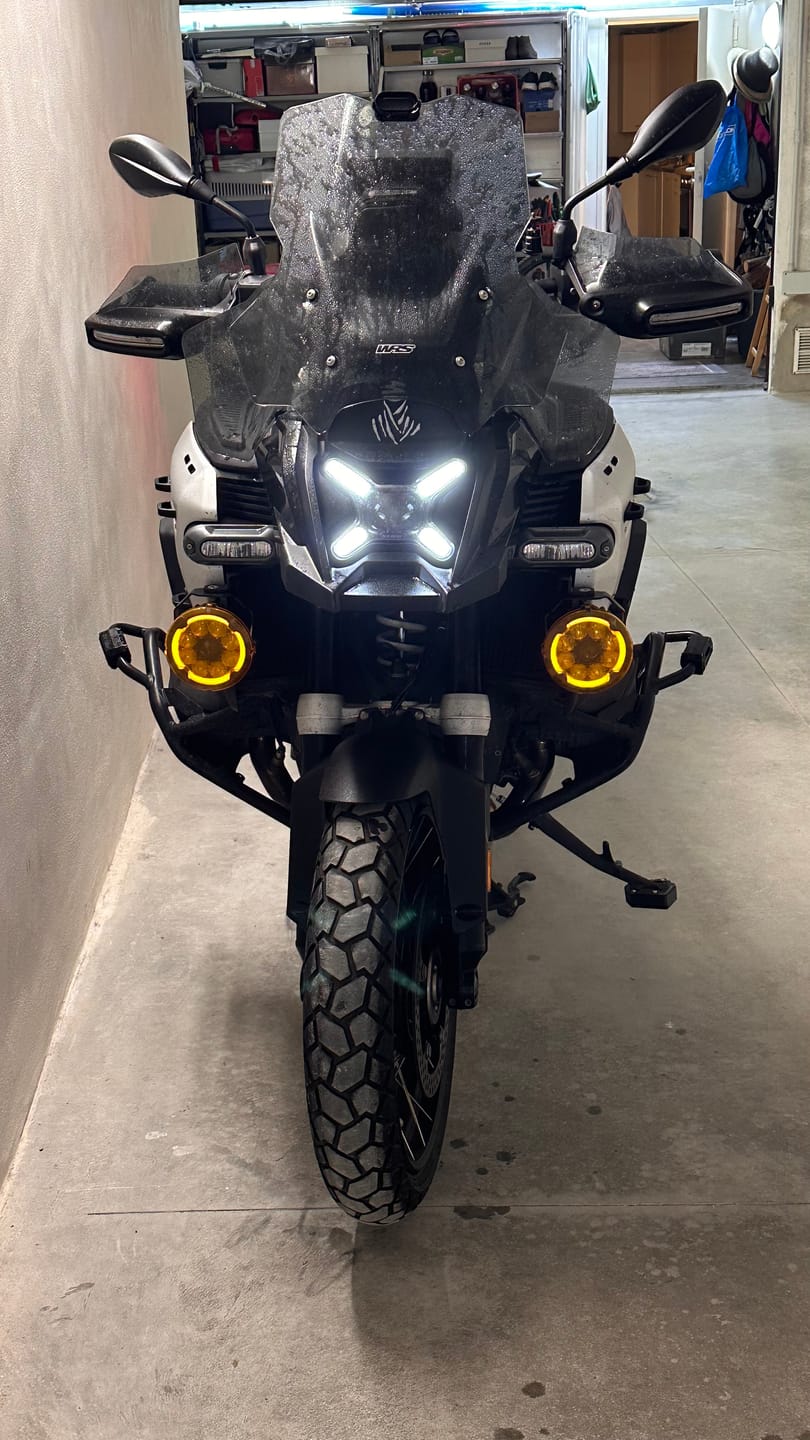 Customer photo review of Under Nose Mount for Motorcycle Lights
