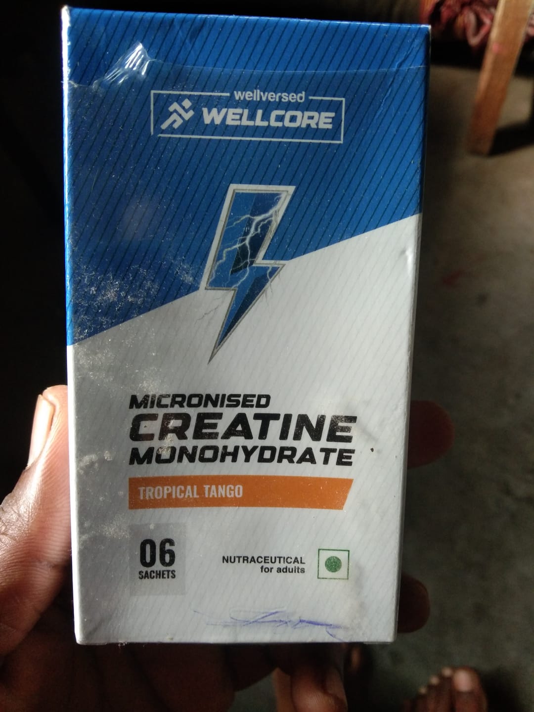 Customer photo review of Wellcore - Pure Micronised Creatine Monohydrate | Tropical Tango (6 Sachets)
