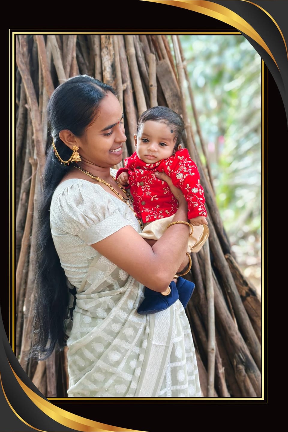 Customer photo review of Royal Red and Gold Dhoti Kurta for Boys – Traditional Ethnic Wear for Baby Boy