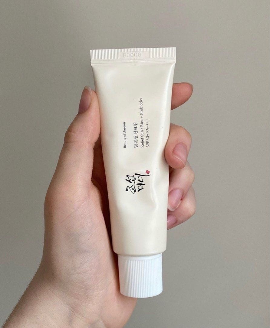 Customer photo review of واقي الشمس بريليف صن رايس بروبيوتيك من بيوتي أوف جوسون - 50مل