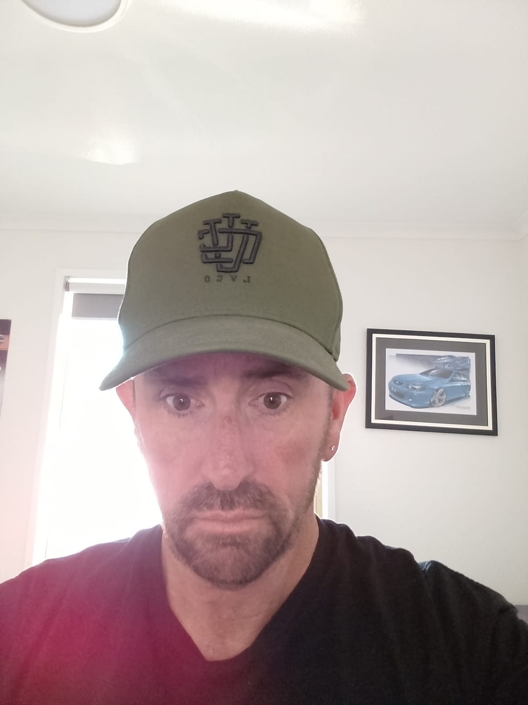 Customer photo review of LVCO "Khaki Green/Black" A-Frame Snapback