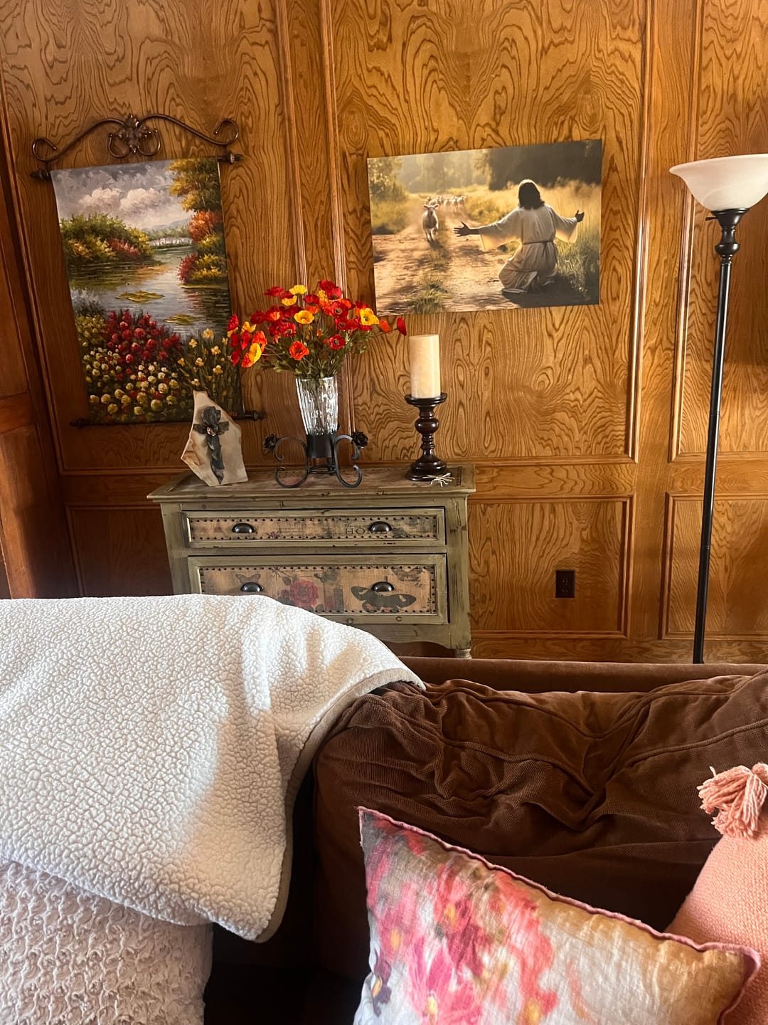 Customer photo review of Lamb Runs to Jesus Wall Art Canvas