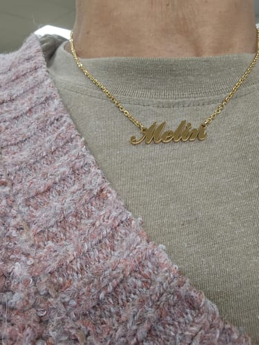 Customer photo review of Personalized Name Necklace