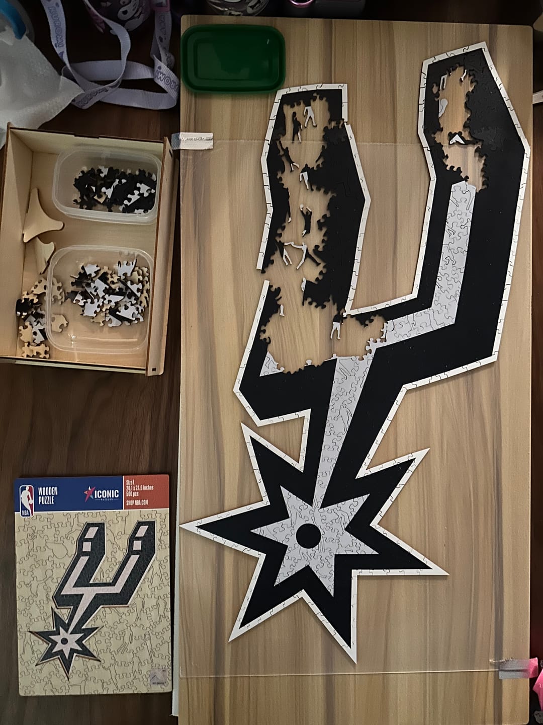 Customer photo review of San Antonio Spurs™ - Wooden Puzzle