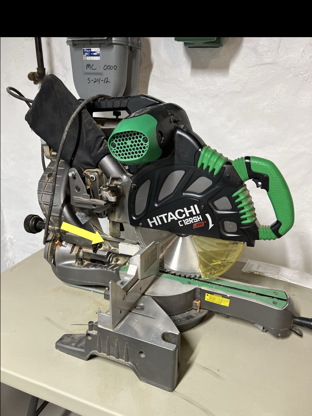 Customer photo review of Metabo/Hitachi 12" Miter Saw Dust Collection Chute