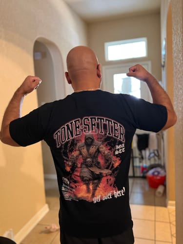 Customer photo review of [Limited Edition] 'Mortal Kombat: Scorpion' Back T-Shirt