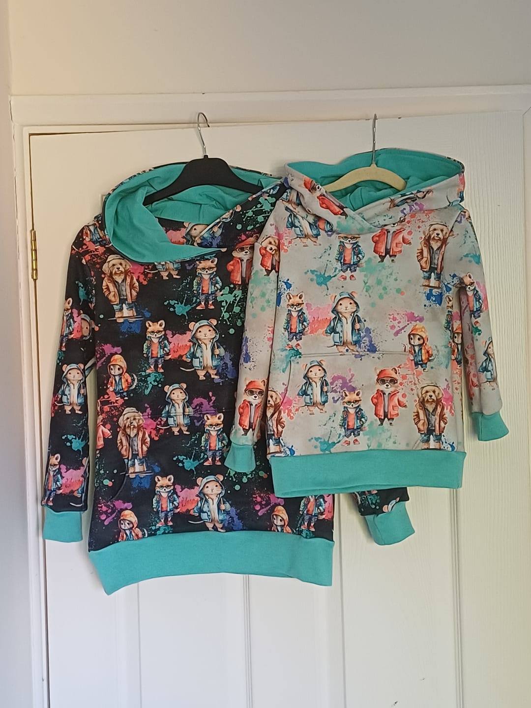 Customer photo review of Animals Outing Sweatshirt Fabric