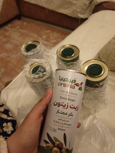 Customer photo review of زيت زيتون اكسترا فيرجن نصف لتر معدن غذائي