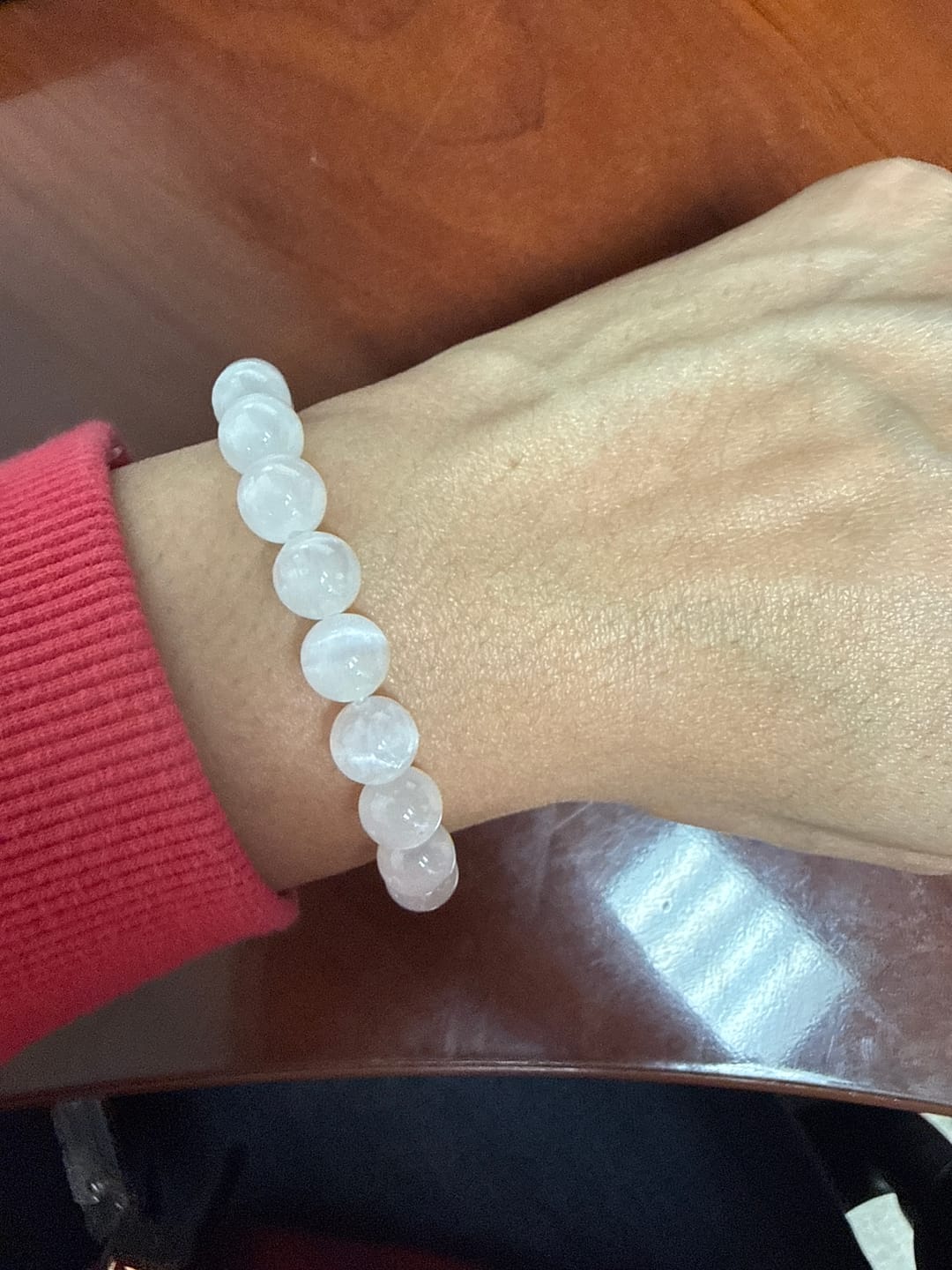 Customer photo review of Selenite Bracelet