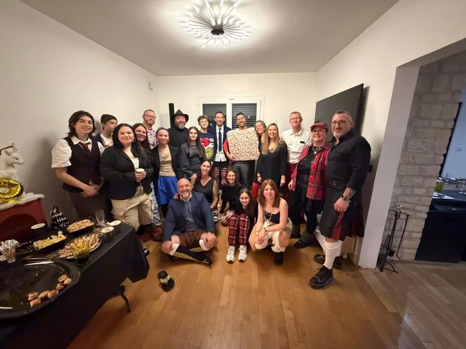 Customer photo review of Office Christmas Sweater Party Murder Mystery Game Kit
