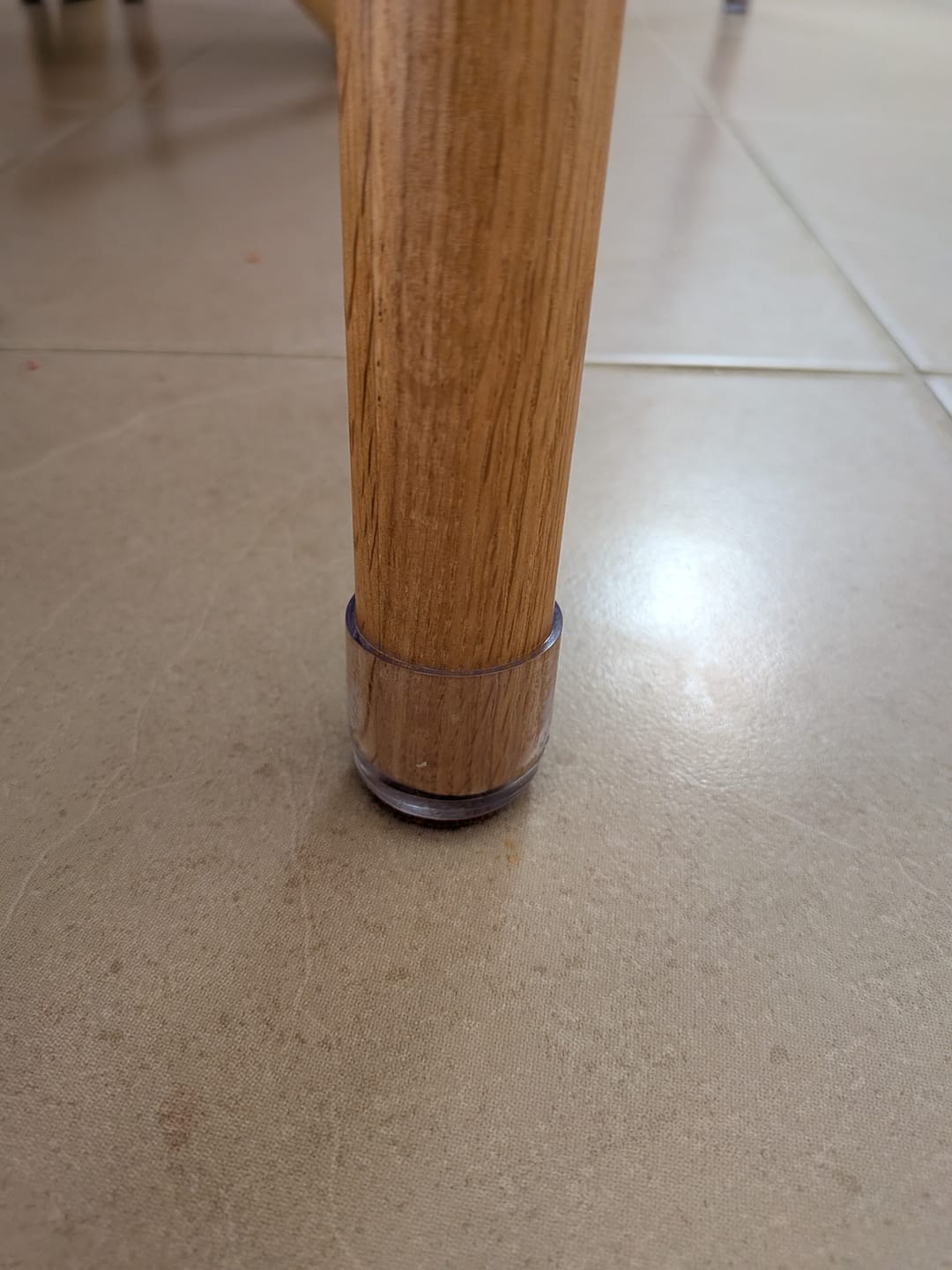 Customer photo review of Round Felt Silicone Chair Leg Protectors | Extra-Durable Chair Floor Protectors