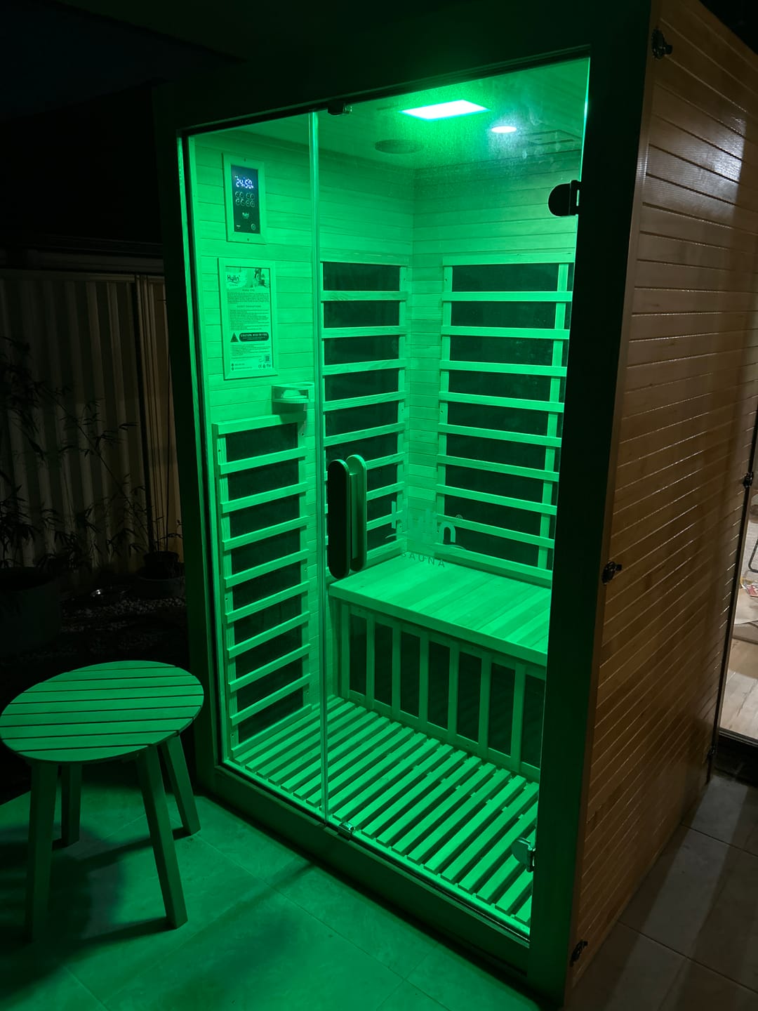 Customer photo review of Kylin Low EMF Carbon Infrared Sauna Room 2 Person H6203 (Floor Heater included)