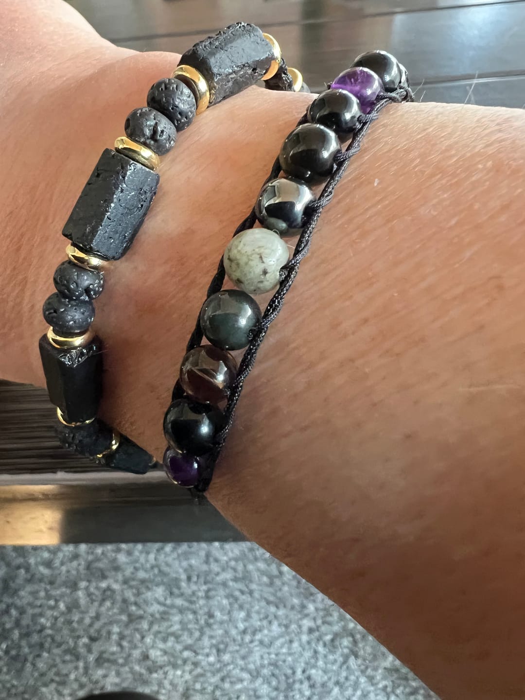 Customer photo review of Turmalin Armband - Natursteine