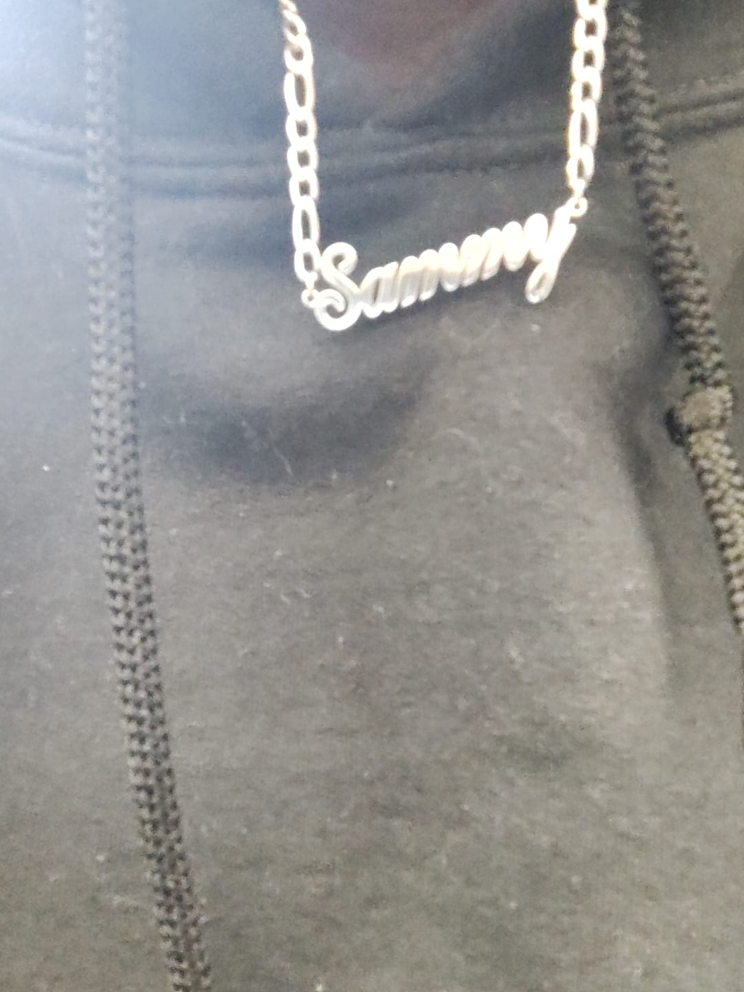 Customer photo review of LUX Name Necklace