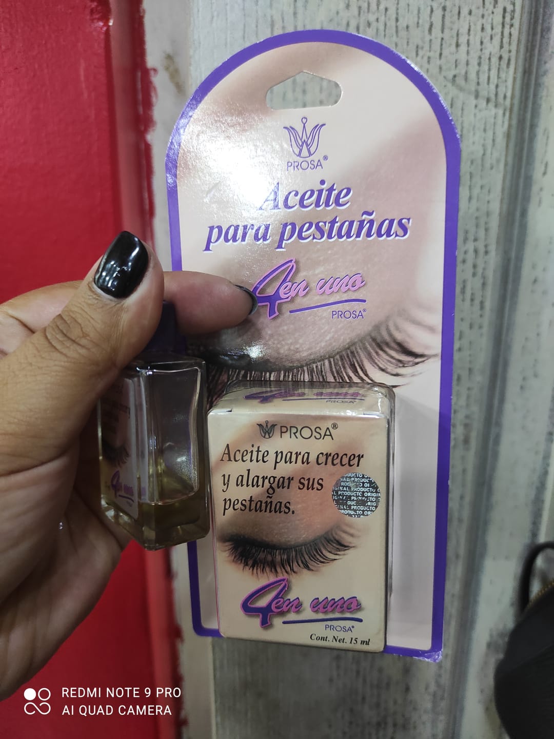 Customer photo review of Aceite FORTALECEDOR y ALARGADOR DE PESTAÑAS