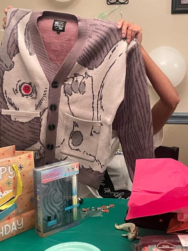 Customer photo review of Jackalope Cardigan