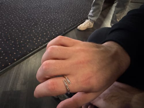 Customer photo review of COSMIC SPIRAL. - 925 STERLING SILVER