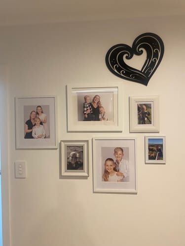 Customer photo review of Koru Wave Heart Wall Decor