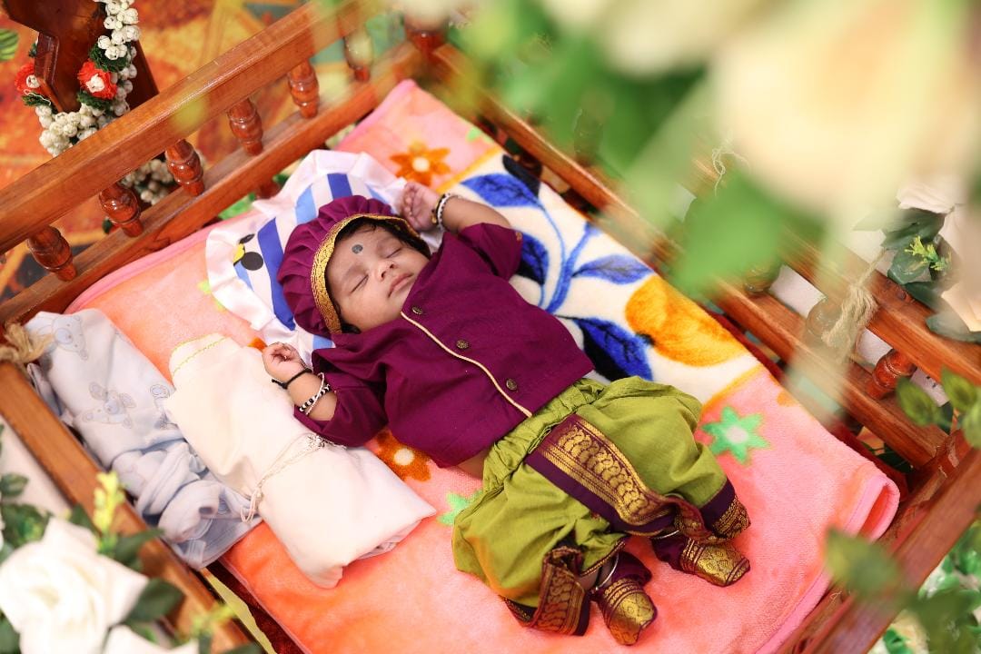 Customer photo review of Green and wine kurta dhoti baby boy ethnic wear