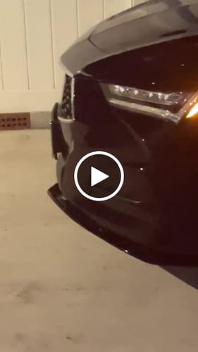 Customer video review of Fits Acura TLX 2021+ Type S Style Front Splitter Lip Spoiler Lower Bumper Lip Painted