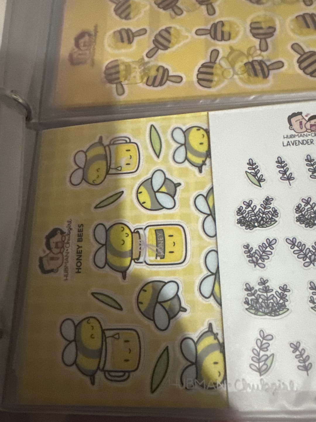 Customer photo review of Sticker Sheet - Honey Bees