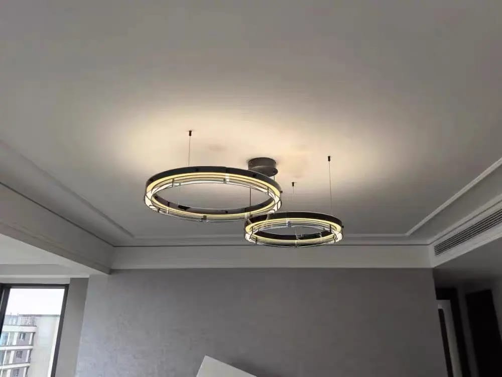 Customer photo review of Qyra Contemporary Circular LED Chandelier