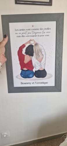 Customer photo review of Affiche Personnalisée - Meilleures Amies