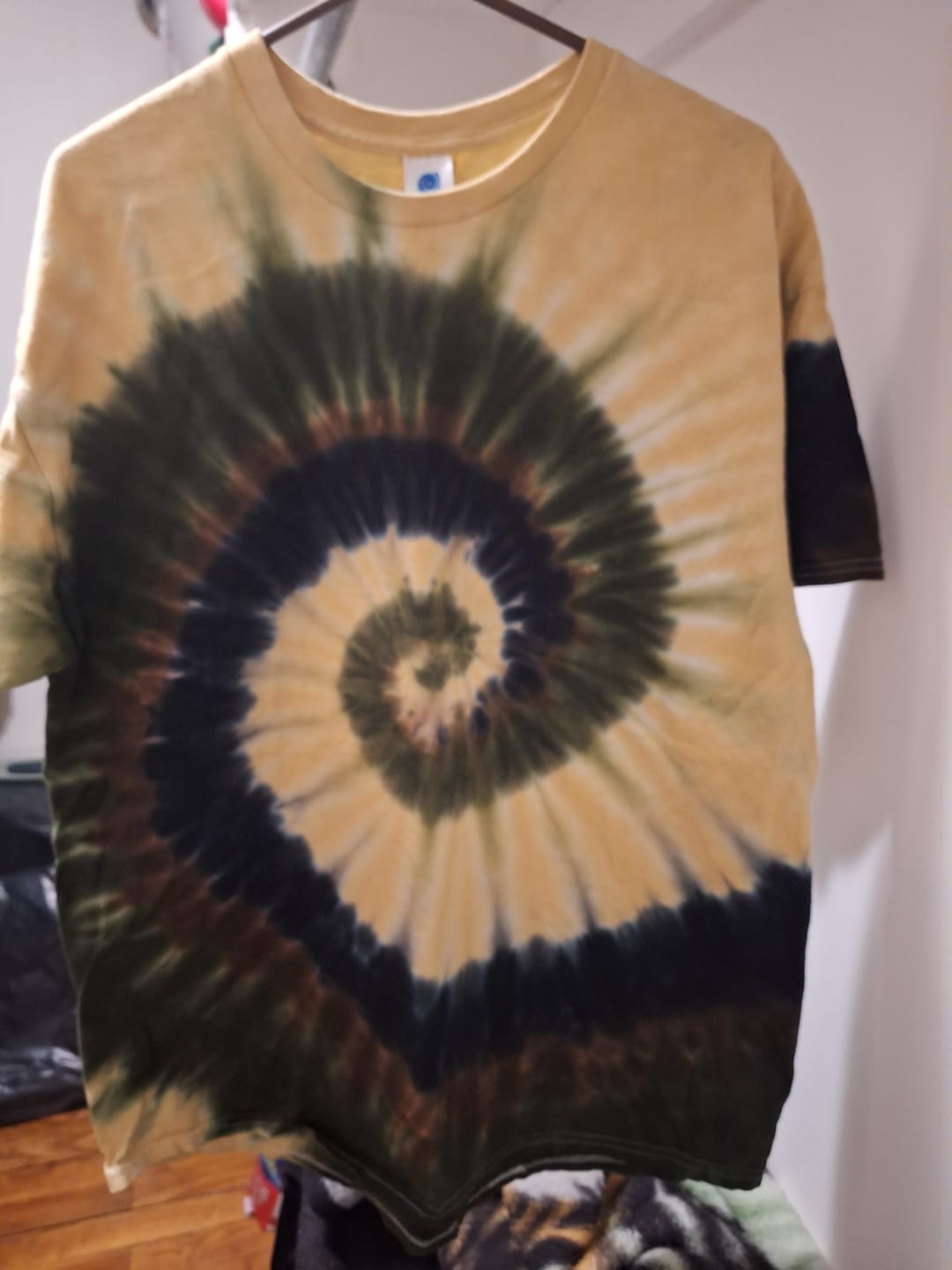 Customer photo review of Camo Swirl Tie Dye T Shirt