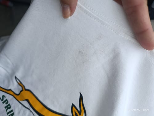 Customer photo review of Springboks Bok Regular Tee V1-White